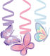 Κρεμαστά Διακοσμ Σπιράλ Πεταλούδα Butterfly Flutter 6 Τεμ