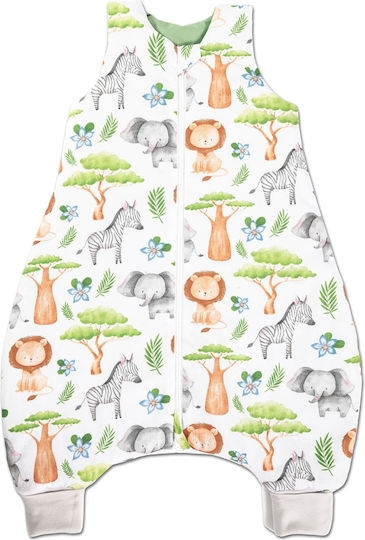 Kidizi Sac de Dormit de Vară cu Picioare 0.5 tog Verde