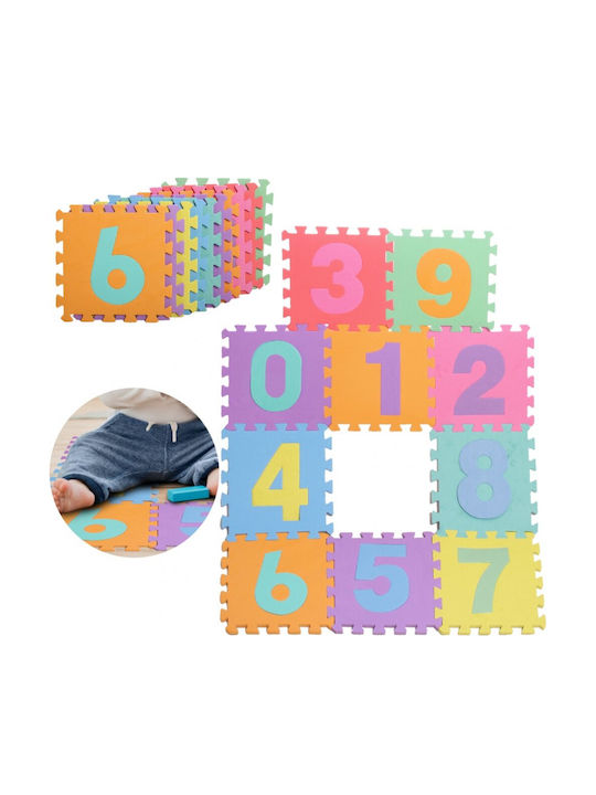 MalPlay Puzzle De Podea Educativ Pentru Copii Cu Numere 10 Piese