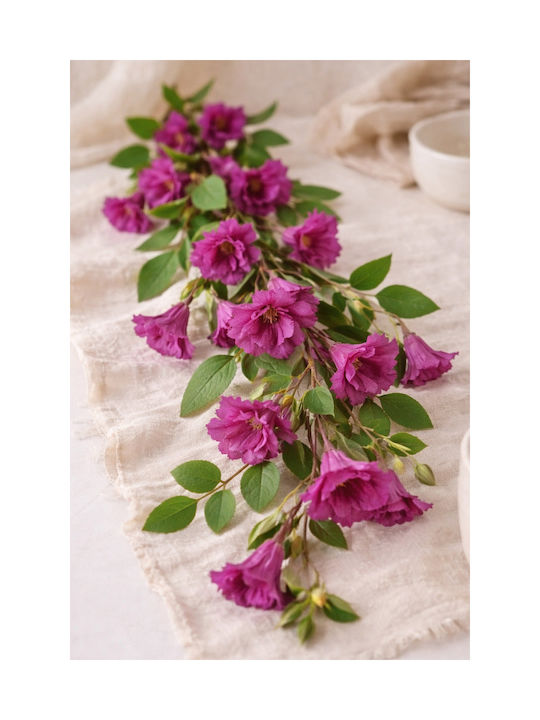 Purple Petunia Garland Flowers 0x0x165cm Monochrome Evergreens