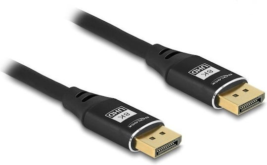 DeLock Cable DisplayPort Male - DisplayPort Male 5m Black