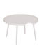 Sitting Room Table for Small Outdoor Spaces Aluminum Teroc White 70x70x44cm