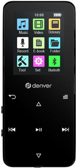 Denver MP4 Player (8GB) με Οθόνη TFT / LCD 1.8" Μαύρο S0470091