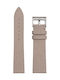 Rochet Curea Din Piele Bej 18mm