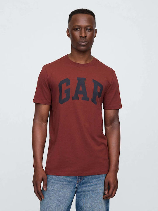 GAP Short Sleeve Burgundy Blouse