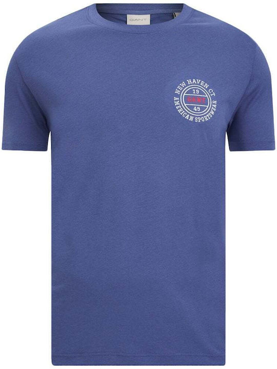 Gant T-shirt Μπλε Ανοιχτό