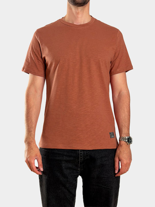 3Guys T-shirt Καφέ Σκουριάς