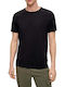 Herrenblusen T-Shirt Schwarz
