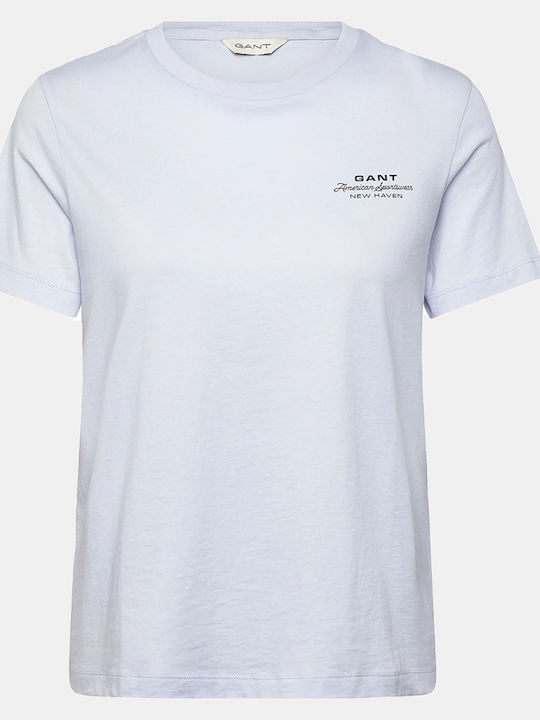 Gant Reg Tricou Damă Albastru Deschis