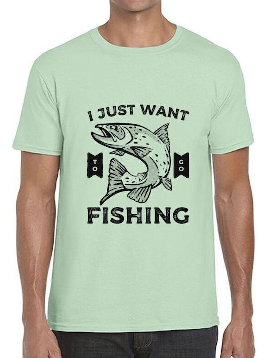 T-shirt Fishing Desire Graphic Pop Culture Mint...