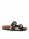 Damen Flache Sandalen Schwarz