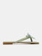 Damen Flache Sandalen Türkis