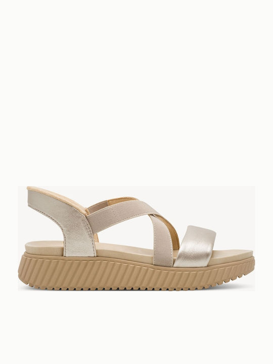Women's Flatforms Sandals Gold