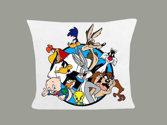 Μαξιλάρι Διάσταση 40x40cm Looney Tunes Λευκό
