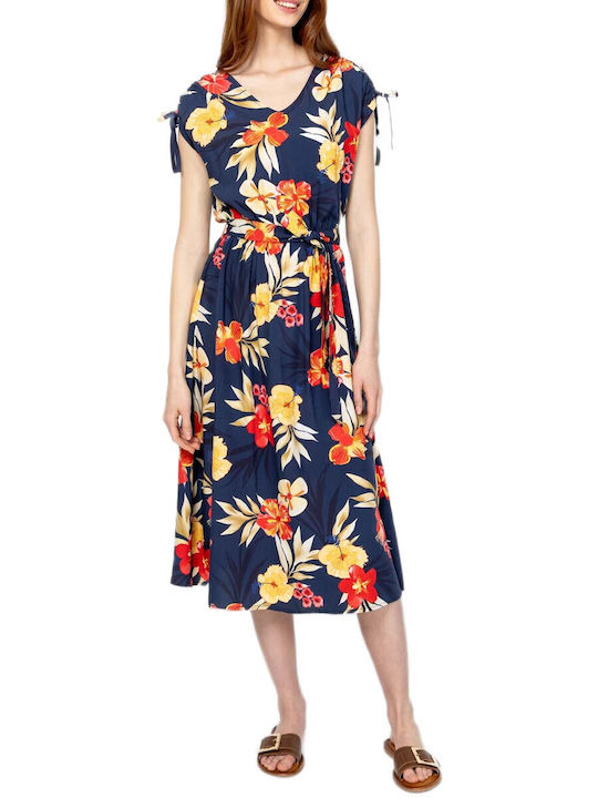 Summer Midi Blue Dress