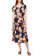 Summer Midi Blue Dress