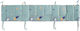 Rythmos Rocket Standard Inside Green Crib Bumper 43x200cm