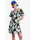 Sommer Mini Blumen Kleid