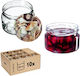 Kadax Glass Jar with Lid 250ml (10pcs)