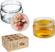 Kadax Βαζάκι Γυάλινο με Καπάκι 250ml (10τμχ)