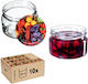 Kadax Glass Jar with Lid 250ml (10pcs)