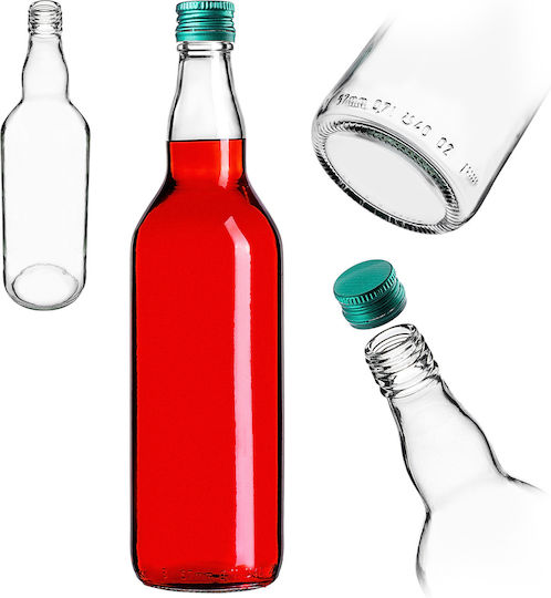 Glass Bottle 700ml Green Cap 1 Pc