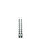 Beauty Home Dekorative Kerze Kegel Silber 25cm