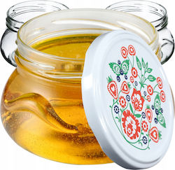 Kadax Borcan Din Sticlă Cu Capac 300ml (10 Buc)