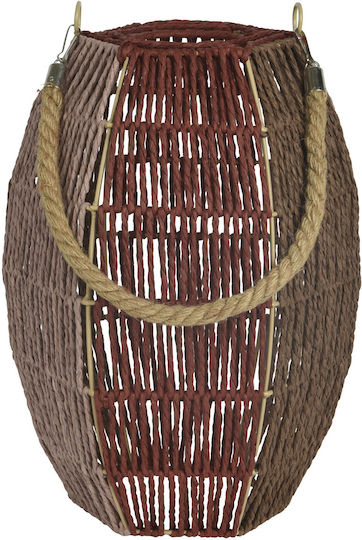 Kaemingk Brown Metallic Lantern 25x33cm