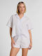 Hunkemöller Summer Women's Pyjama Shorts Purple Stripe