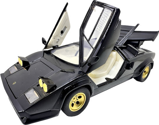 Lamborghini Countach Negru 1:24 Model Replica Metalic Lumini Sunete Uși Foarfece