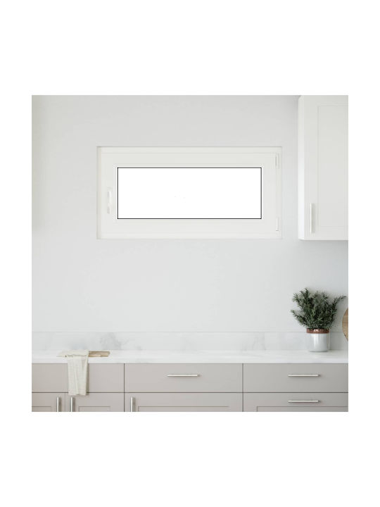 vidaXL Ανοιγόμενο Παράθυρο PVC Π100xΥ50cm
