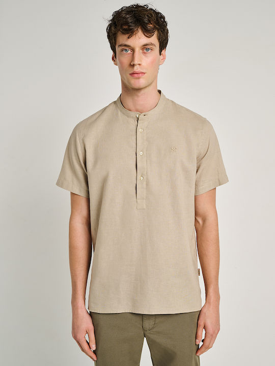 Staff Trevor Short Sleeve Linen Shirt in Regula...