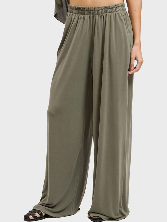 Pants Women's Fabric Trousers Khaki