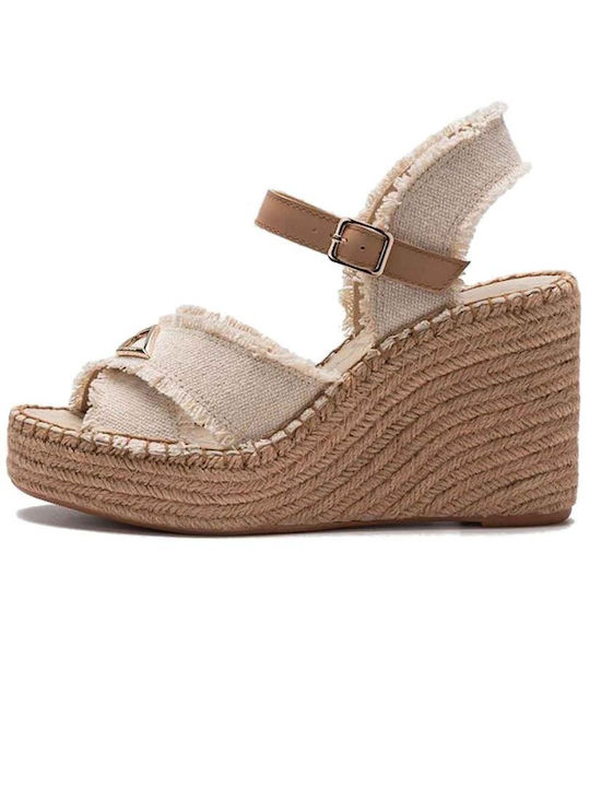 Jess Summer Women's Platforms Beige