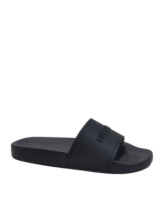 Superdry Slides Μαύρα