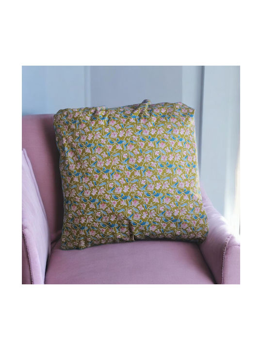 Oxygen Μαξιλάρι Καναπέ Green Bellflowers Green 45x45εκ.