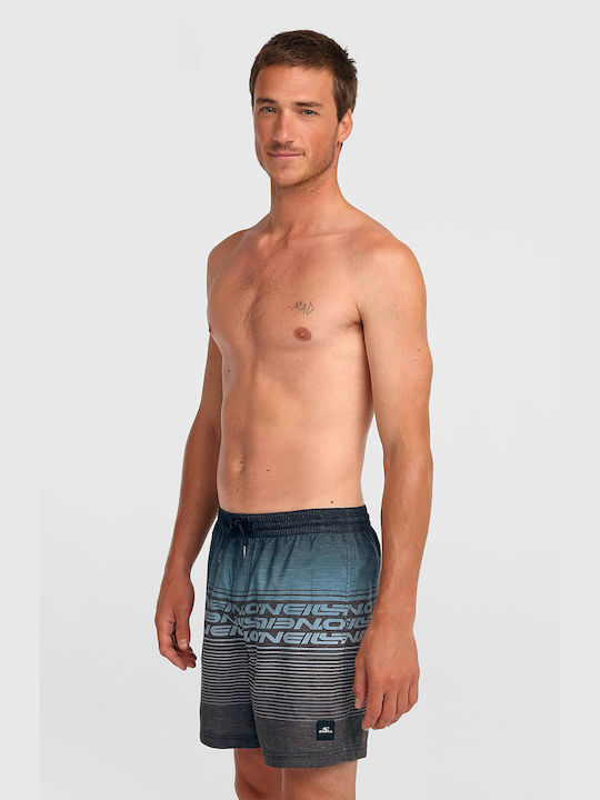 Men's Swimwear Shorts Black Striped
