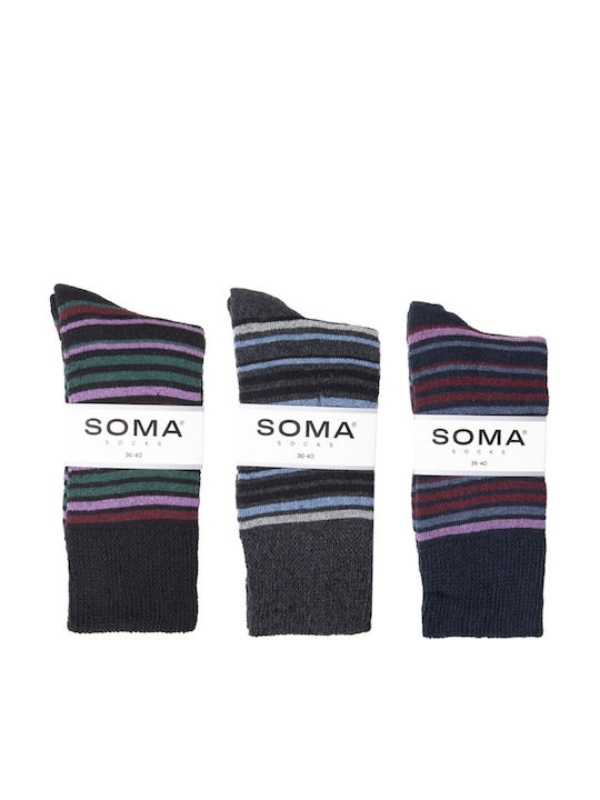 Soma Socks Casual Șosete Pentru Femei Cu Model Multicolore 3Pack