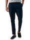 Men's Trousers Chinos Elastic in Tapered Leg Style Blue