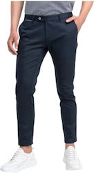 Monte Napoleone Chino Slim Fit Blue Trousers
