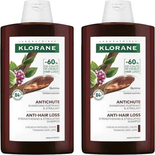 Klorane Quinine Шампоан Против Косопад 2x40ml