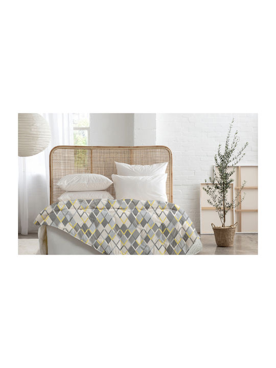 Carmel Модно Моно Вълнено 150x200см Сиво 80 GSM
