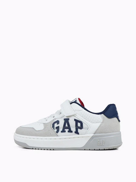 Kids Sneakers Anatomic with Hoop & Loop Closure White