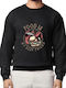 Crewneck Sweatshirt Food Is My Best Friend Burger Pop Culture Schwarz