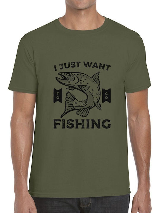 T-shirt Fishing Desire Graphic Pop Culture Mili...