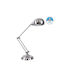 GloboStar Table Lamp for E27 Socket with Silver Shade and Base