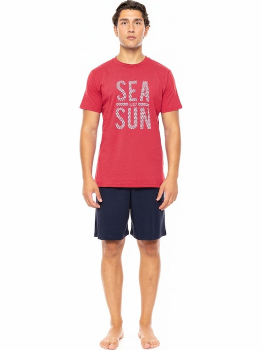 Ulisse Sommer Herrenpyjama Rote