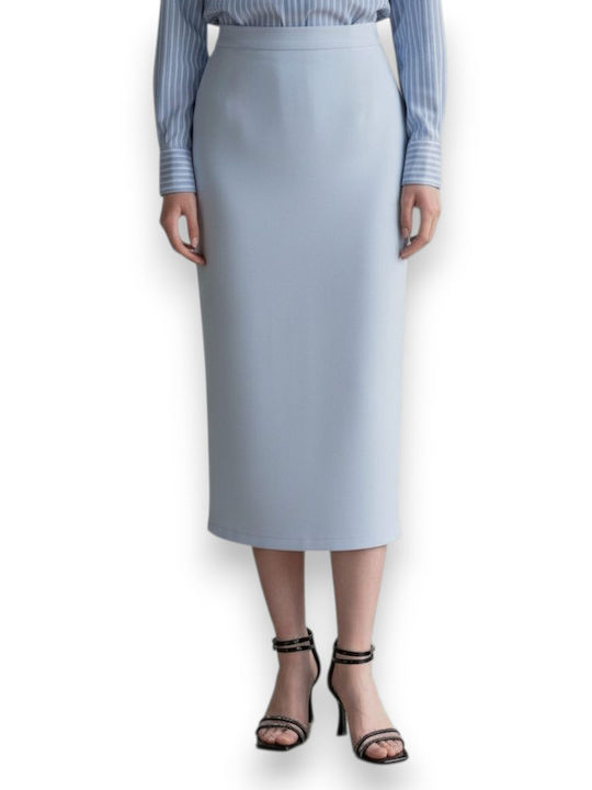 Benissimo Bleistift Hohe Taille Damenrock Blau