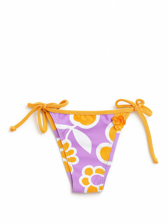 Billabong Bikinihosen Slip mit Schnürung Lila
